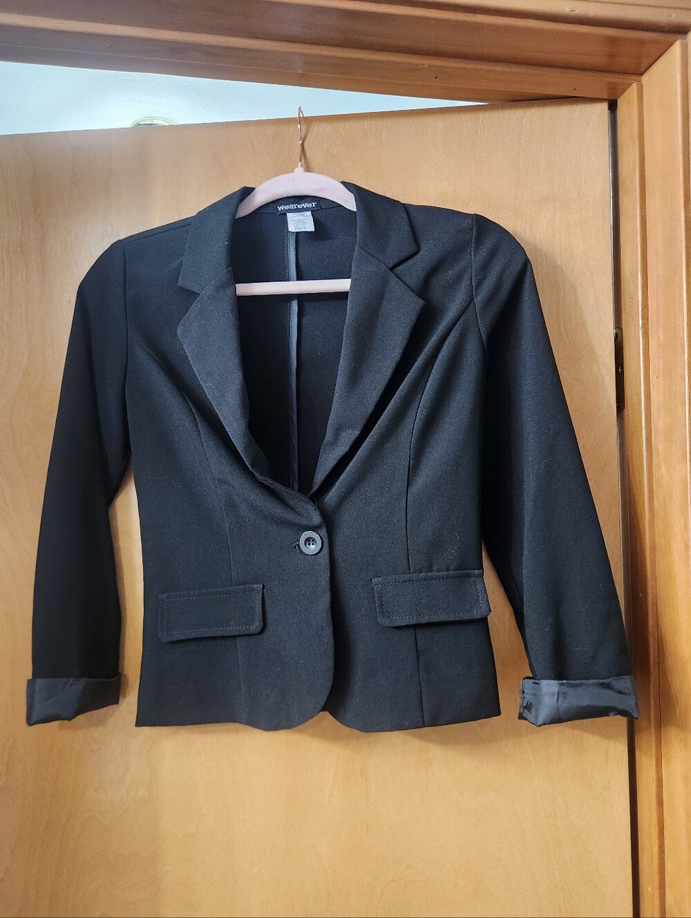 Wearever Black Women’s Single-Button Blazer Size Small